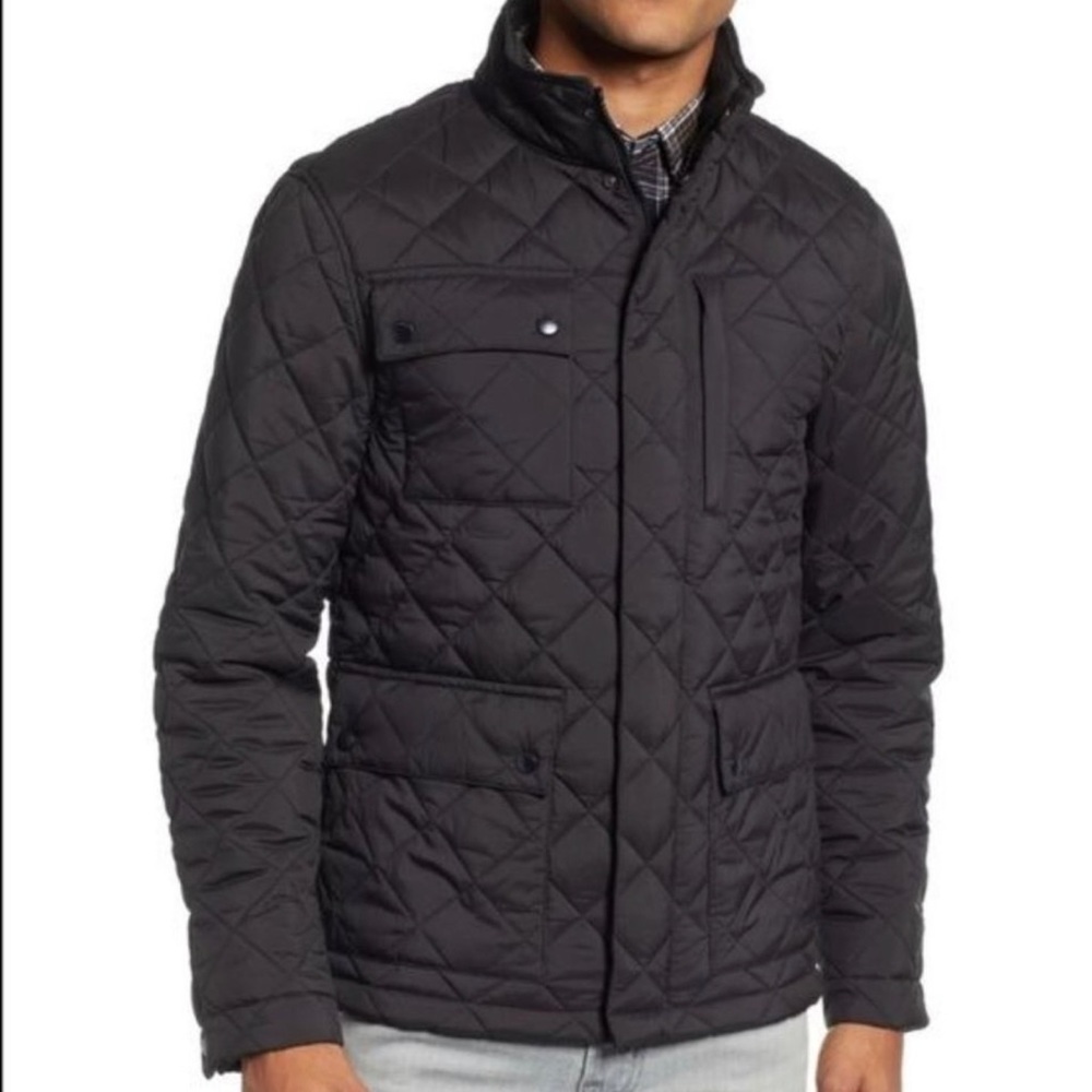 Bonobos Black Quilted Coat